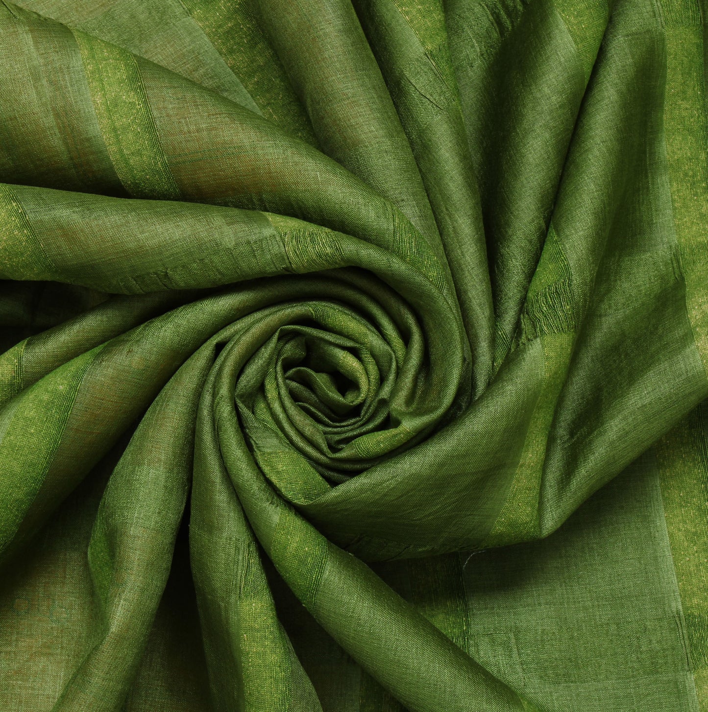 Sushila Vintage Green Saree 100% Pure Silk Embroidered Woven Sari 5 Yard Fabric