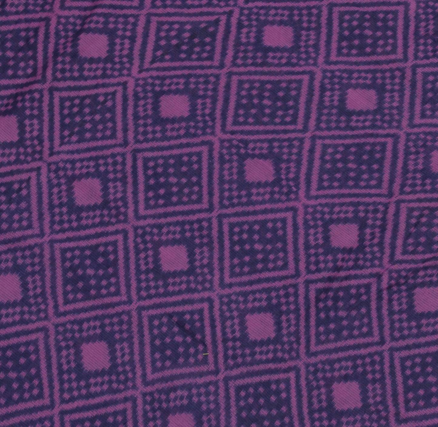 Sushila Vintage Purple Indian Saree Pure Cotton Printed Abstract Sari Fabric