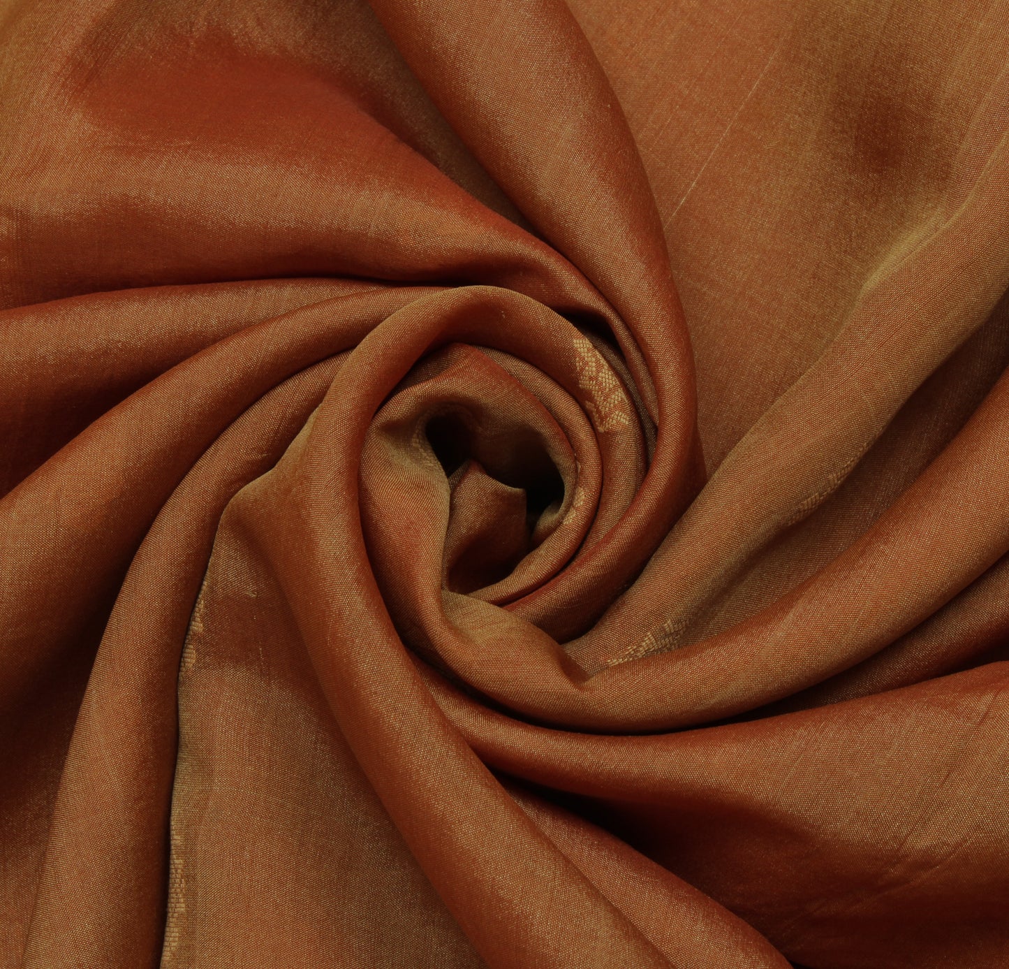 Sushila Vintage Brown Indian Saree 100% Pure Silk Woven Floral Sari Craft Fabric