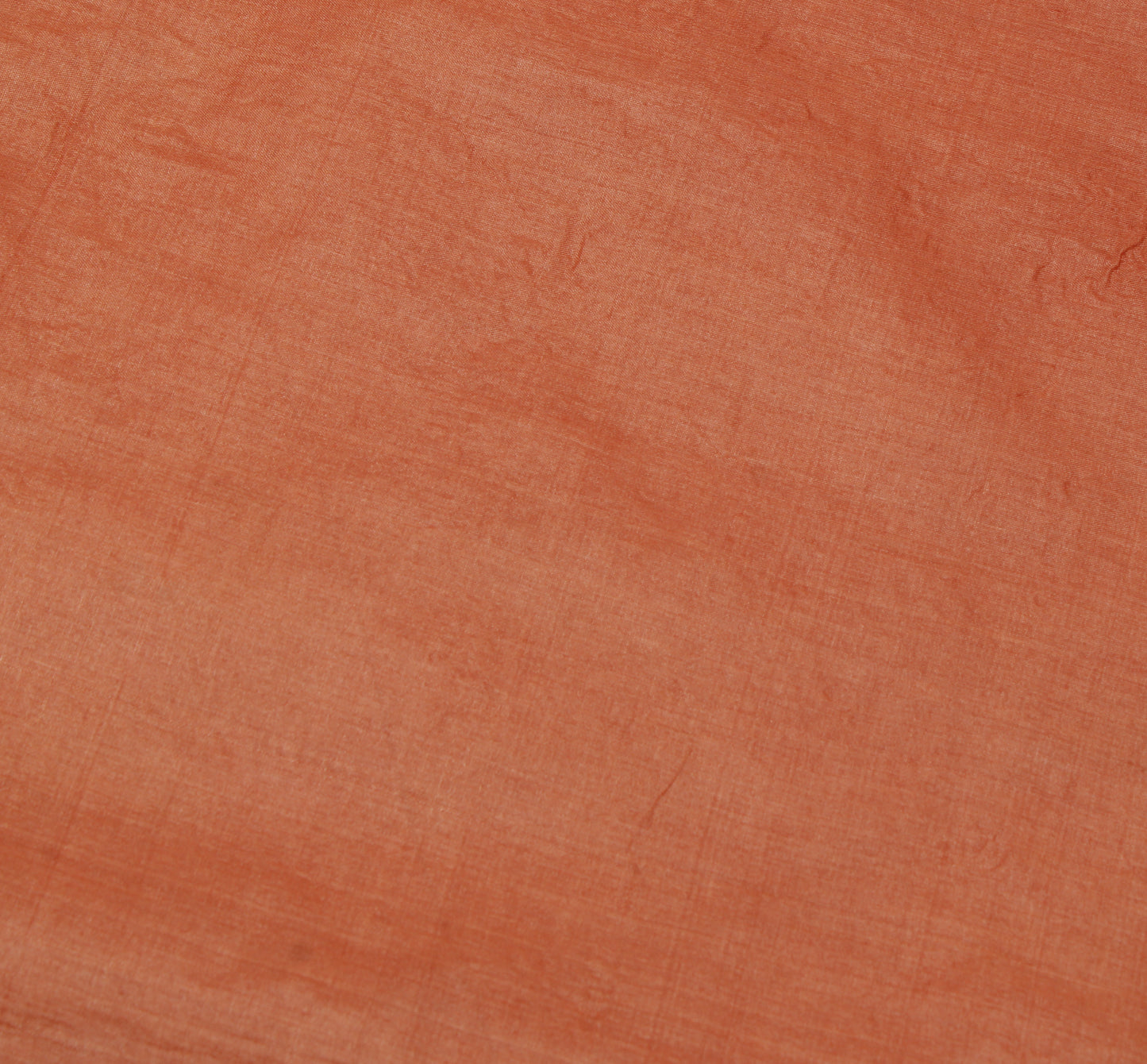 Sushila Vintage Peach Saree 100% Pure Tussar Silk Embroidered Floral Sari Craft Fabric