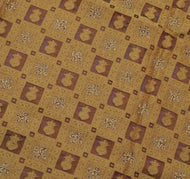 Sushila Vintage Maroon Saree Pure Organza Silk All Over Woven Sari Craft Fabric