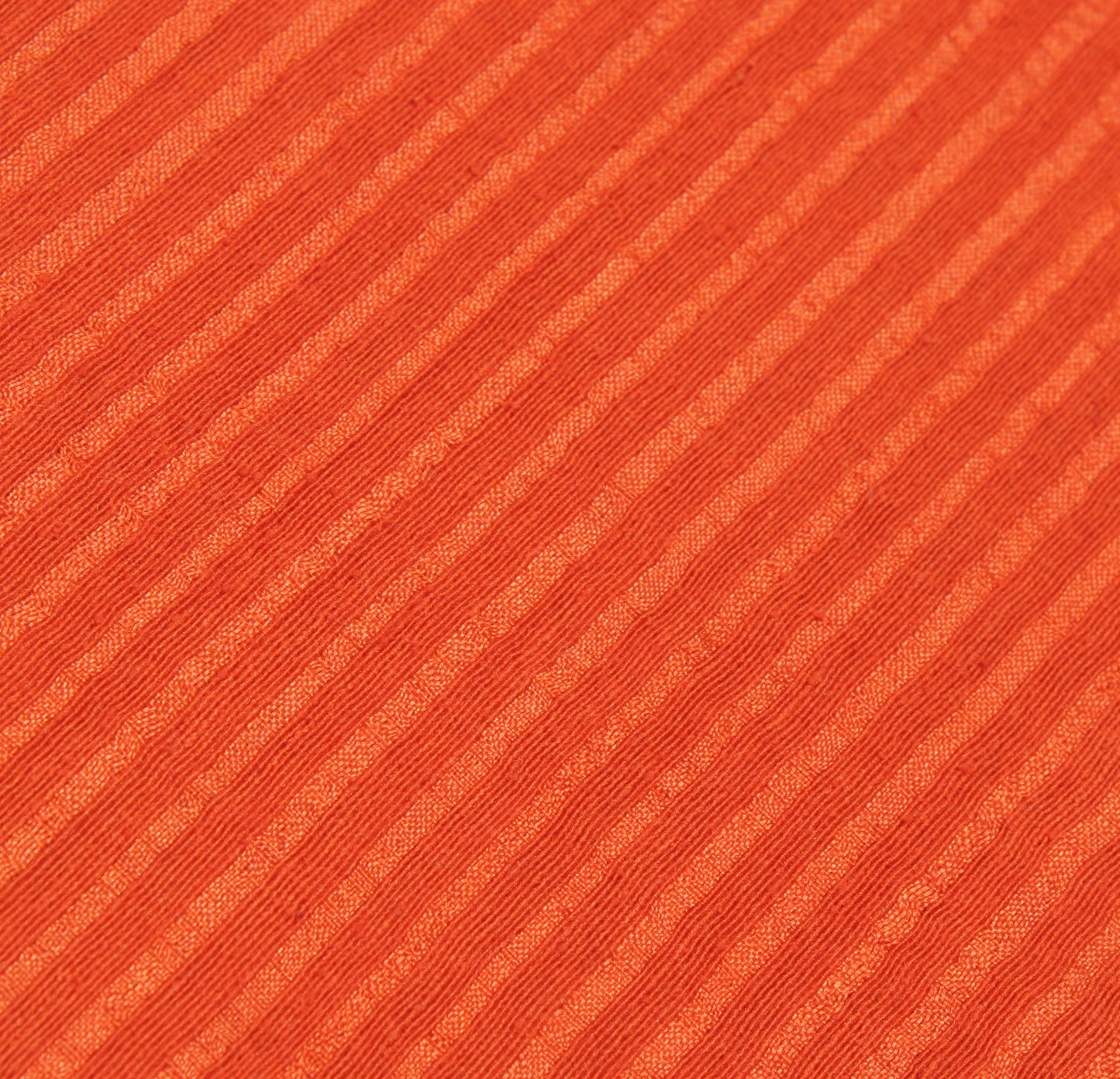 Sushila Vintage Orange Saree 100% Pure Silk Printed & Woven Sari Craft 6 Yard Fabric
