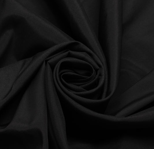 Sushila Vintage Black Indian Saree Blend Silk Woven Floral Sari Decor Fabric