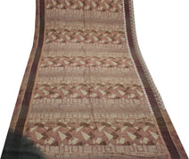 Sushila Vintage Indian Saree 100% Pure Silk Printed Floral Craft Sari Fabric