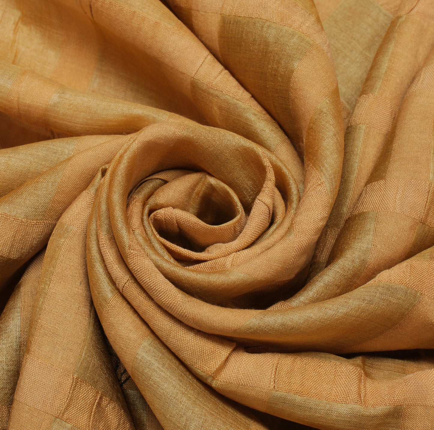 Sushila Vintage Brown Saree Pure Silk Printed & Woven Human Craft Sari Fabric