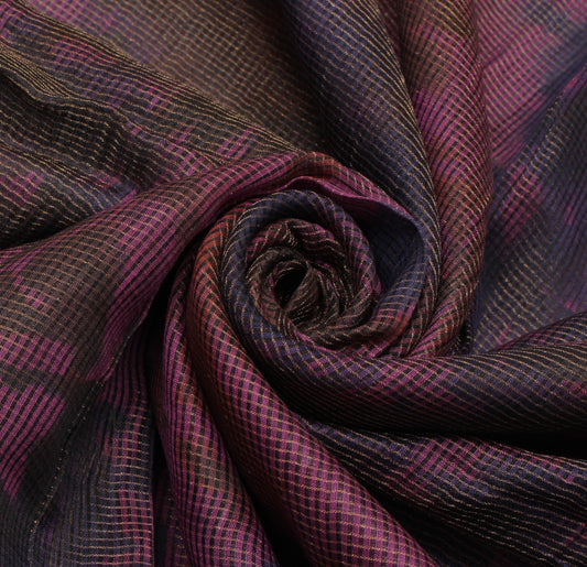 Sushila Vintage Multi-Color Saree 100% Pure Cotton Printed Sari Craft Fabric