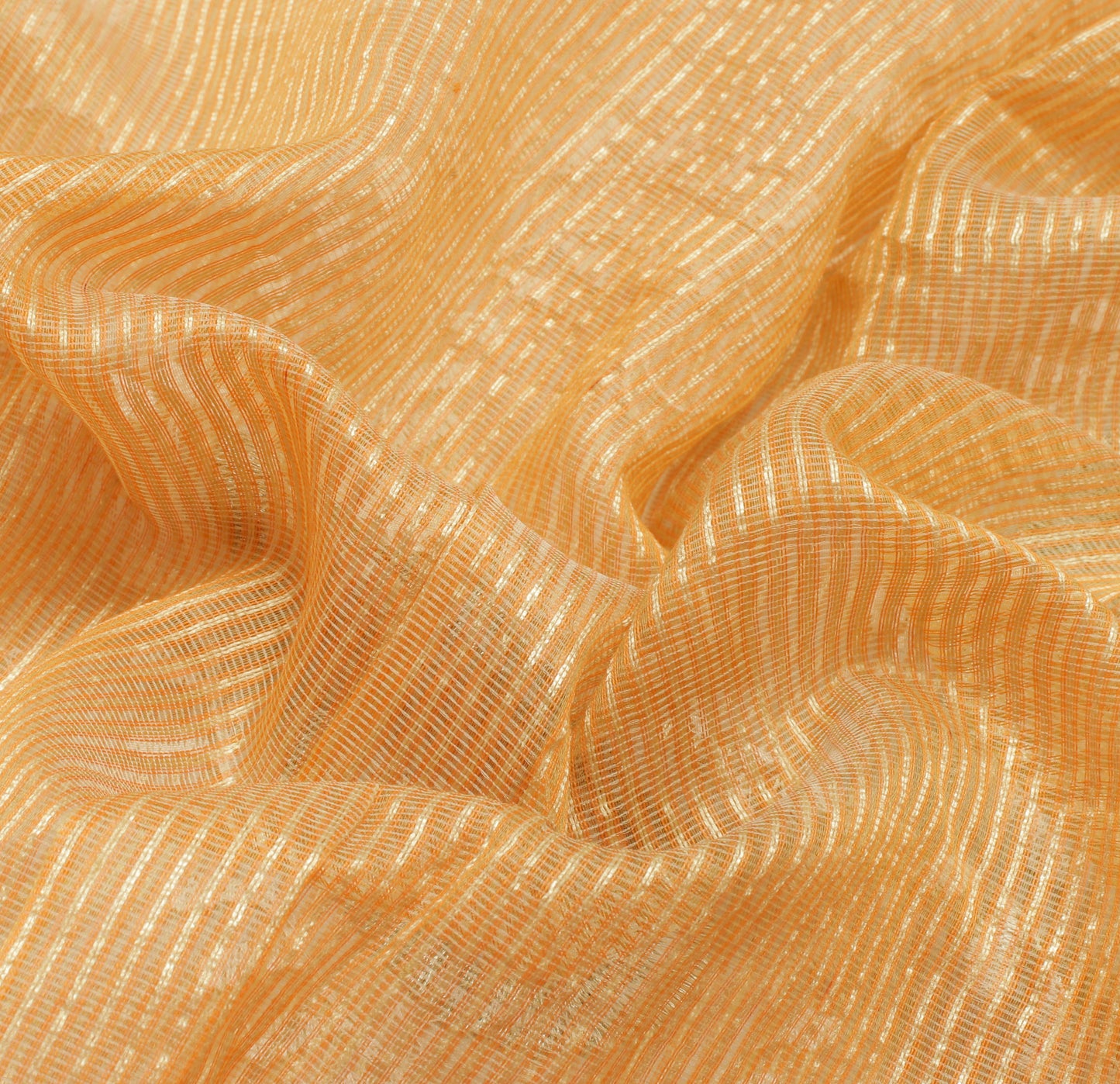 Sushila Vintage Orange Saree 100% Pure Silk Embroidered Paisley Sari Fabric