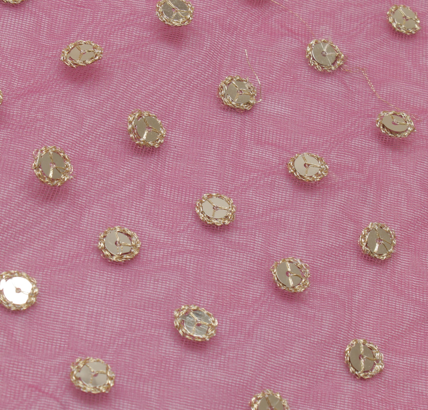 Sushila Vintage Sequins Motifs Saree Parsi Gara Embroidered Border Net Mesh 6 Yard Sari Fabric