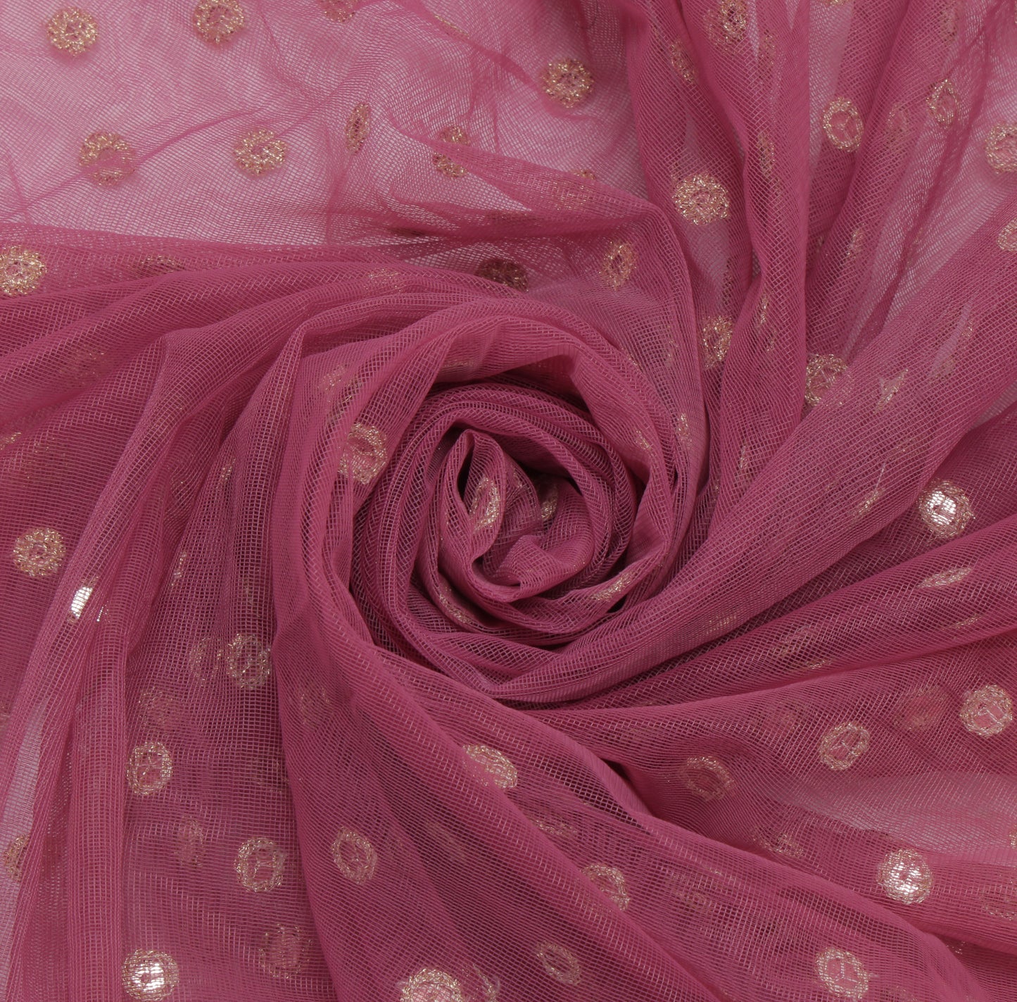 Sushila Vintage Sequins Motifs Saree Parsi Gara Embroidered Border Net Mesh 6 Yard Sari Fabric
