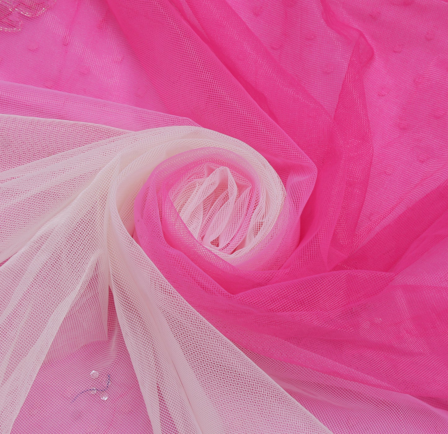 Sushila Vintage HEAVY Pink Saree Pure Georgette Silk Embroidered with Velvet Border Floral Designer Sari Craft Fabric