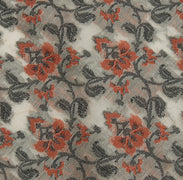 Sushila Vintage Indian Saree 100% Pure Silk All Over Woven Floral Sari Fabric