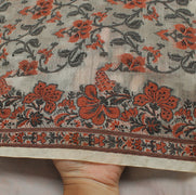 Sushila Vintage Indian Saree 100% Pure Silk All Over Woven Floral Sari Fabric