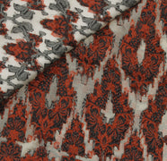 Sushila Vintage Indian Saree 100% Pure Silk All Over Woven Floral Sari Fabric
