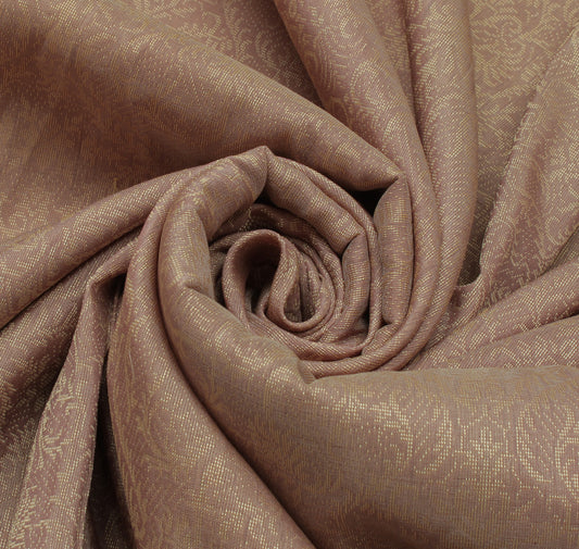 Sushila Vintage Indian Saree 100% Pure Silk All Over Woven Floral Sari Fabric