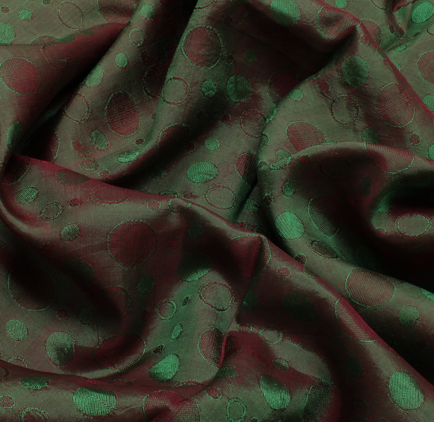 Sushila Vintage Indian Saree 100% Pure Silk Woven Floral Sari Craft 5 YD Fabric