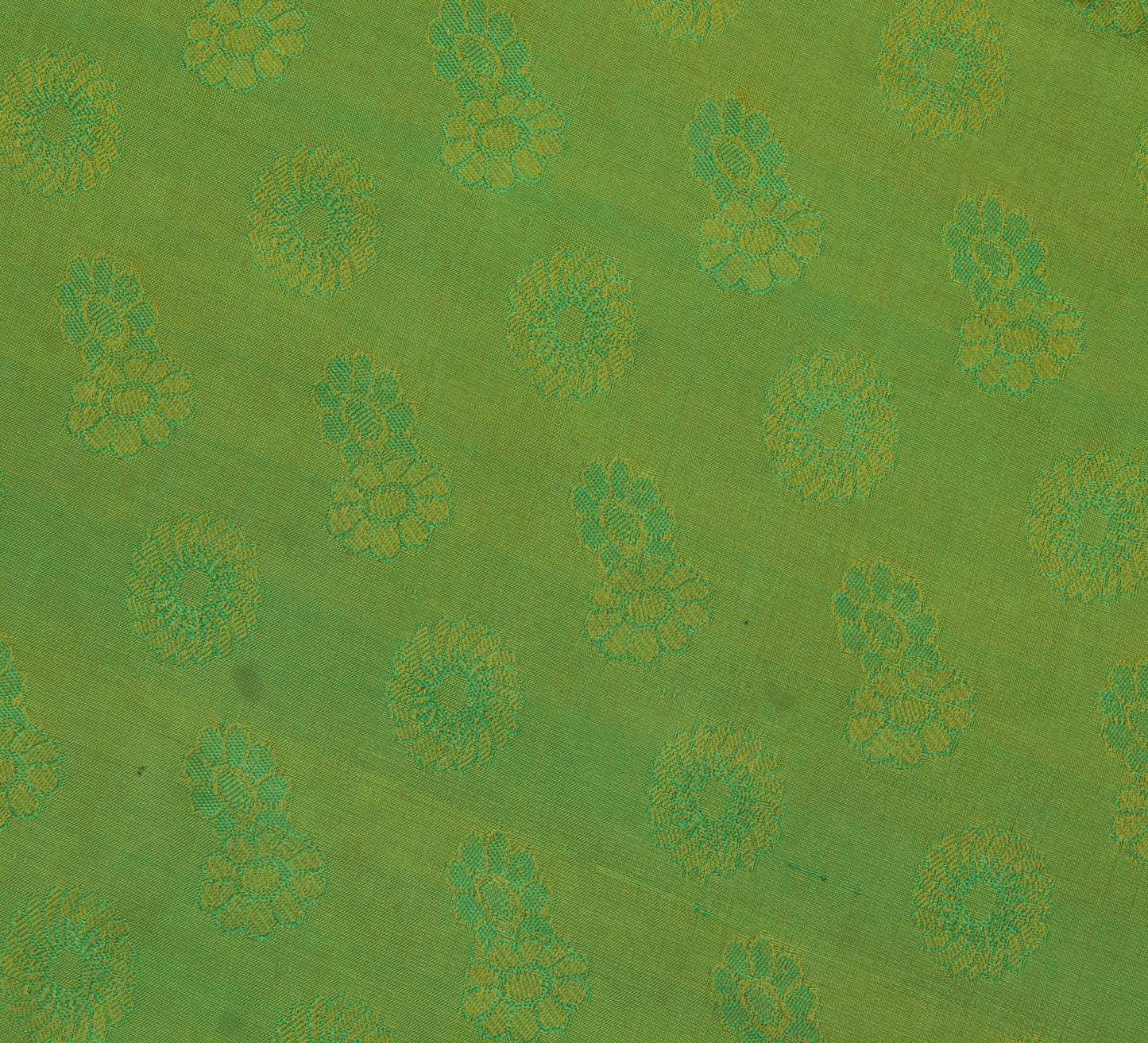 Sushila Vintage Indian Saree 100% Pure Silk Woven Floral Sari Craft 5 YD Fabric