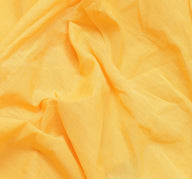 Sushila Vintage Yellow Indian Saree Pure Cotton Printed Sari Craft 5 Yard Fabric