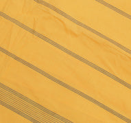Sushila Vintage Yellow Indian Saree Pure Cotton Printed Sari Craft 5 Yard Fabric