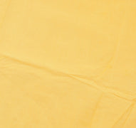 Sushila Vintage Yellow Indian Saree Pure Cotton Printed Sari Craft 5 Yard Fabric