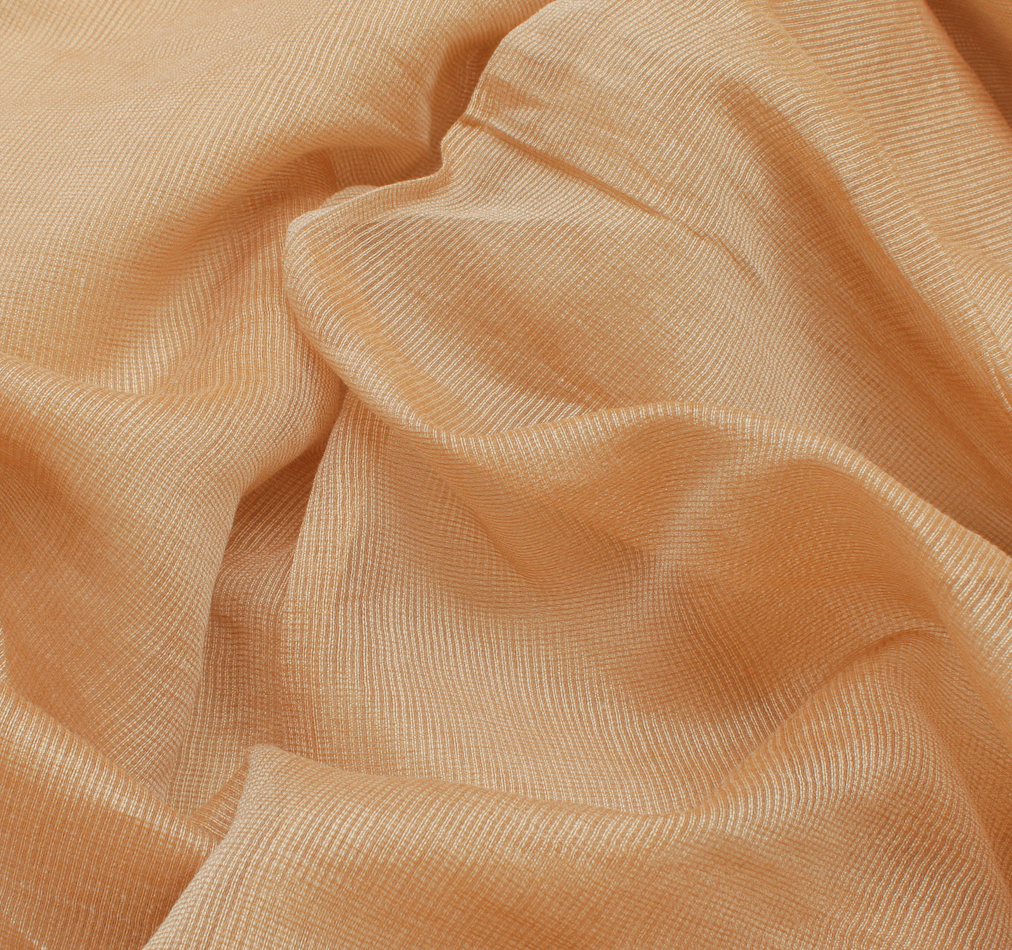Sushila Vintage Beige Saree with Contrast Red Border Art Cotton Sari Craft Fabric
