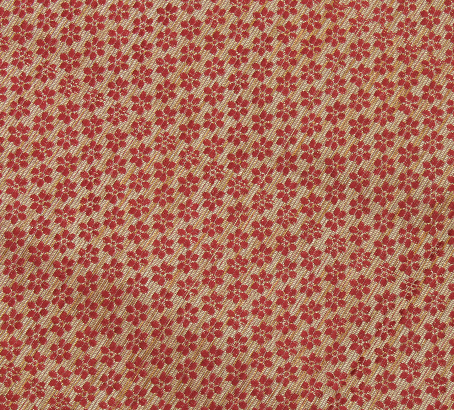 Sushila Vintage Indian Saree Blend Cotton Woven Floral Sari Craft 5 Yard Fabric