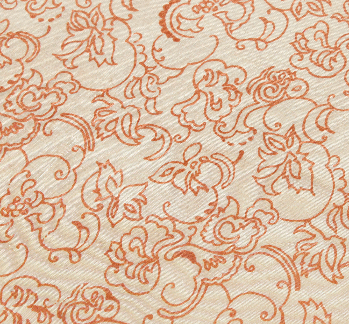 Sushila Vintage Cream Saree 100% Pure Silk Printed Floral Sari Craft 6 YD Fabric