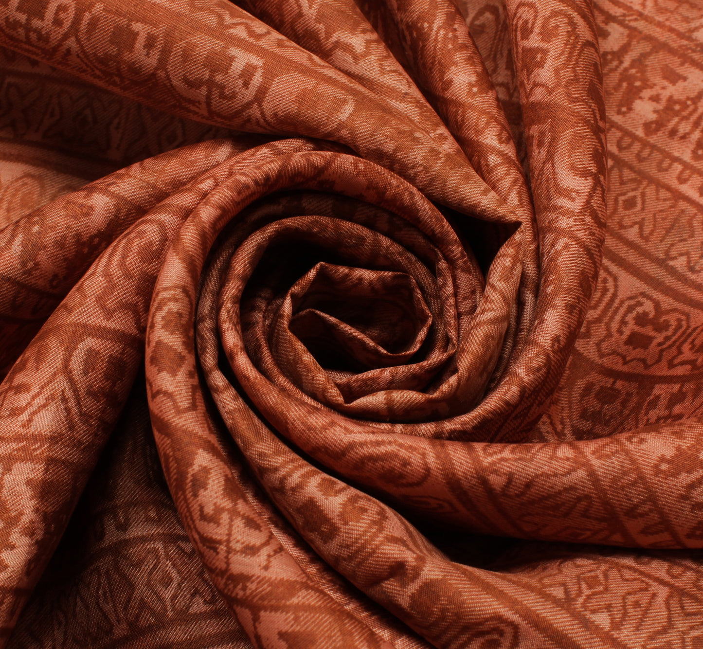 Sushila Vintage Indian Saree 100% Pure Silk Printed Sari Craft 5 Yard Fabric
