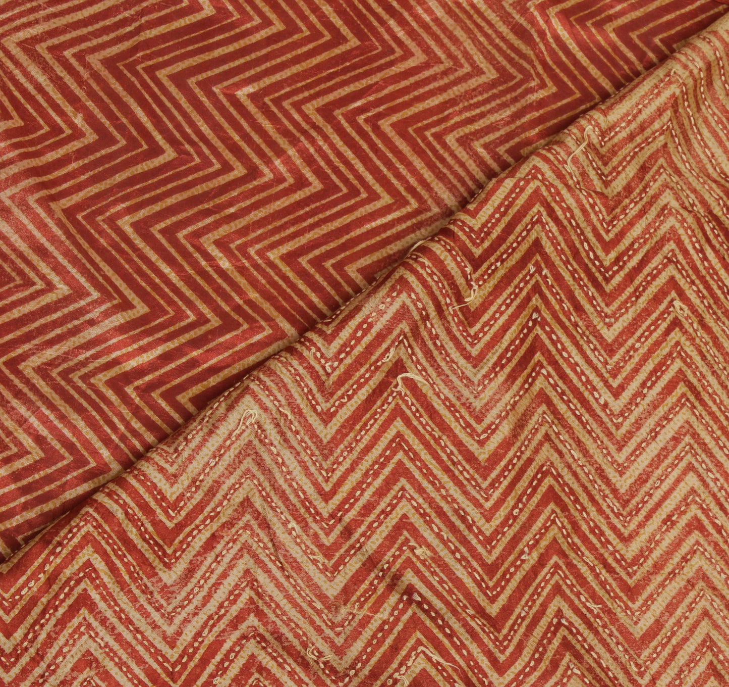 Sushila Vintage Cream Saree 100% Pure Silk Printed Floral Sari Craft 6 YD Fabric