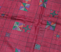 Sushila Vintage Indian Saree 100% Pure Silk Printed Sari Craft 5 Yard Fabric