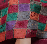 Sushila Vintage Indian Saree 100% Pure Silk Printed Sari Craft 5 Yard Fabric