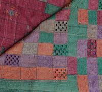 Sushila Vintage Indian Saree 100% Pure Silk Printed Sari Craft 5 Yard Fabric