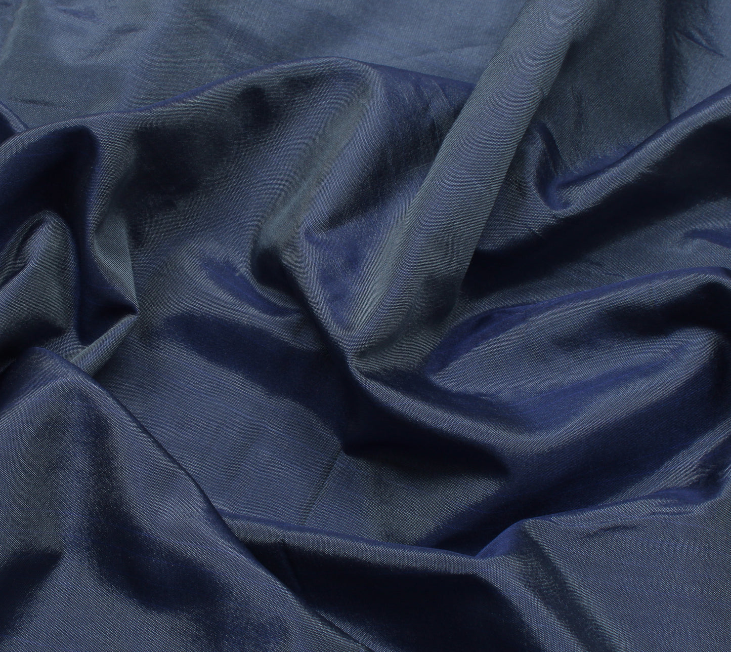 Sushila Vintage Blue Indian Saree Blend Silk Woven Sari Craft 5 Yard Fabric