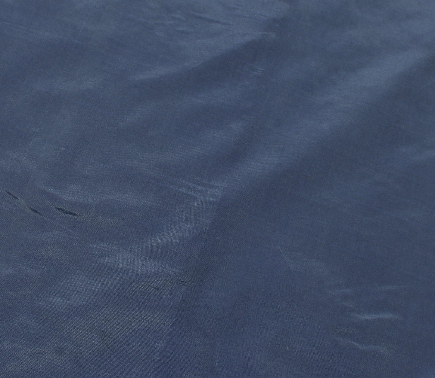 Sushila Vintage Blue Indian Saree Blend Silk Woven Sari Craft 5 Yard Fabric