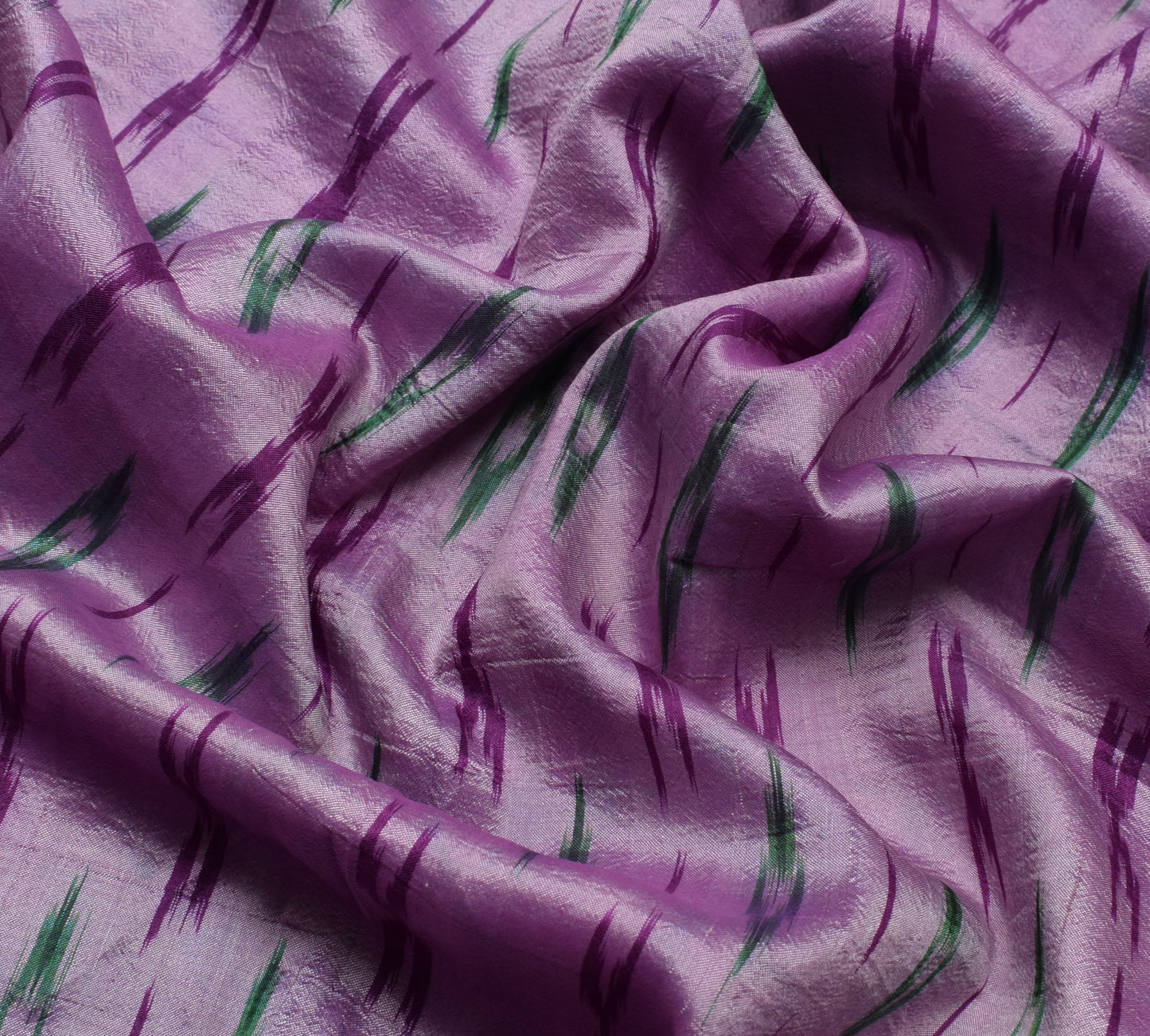 Sushila Vintage Purple Saree Pure Silk Hand Woven Ikat Patola Sari Craft Fabric