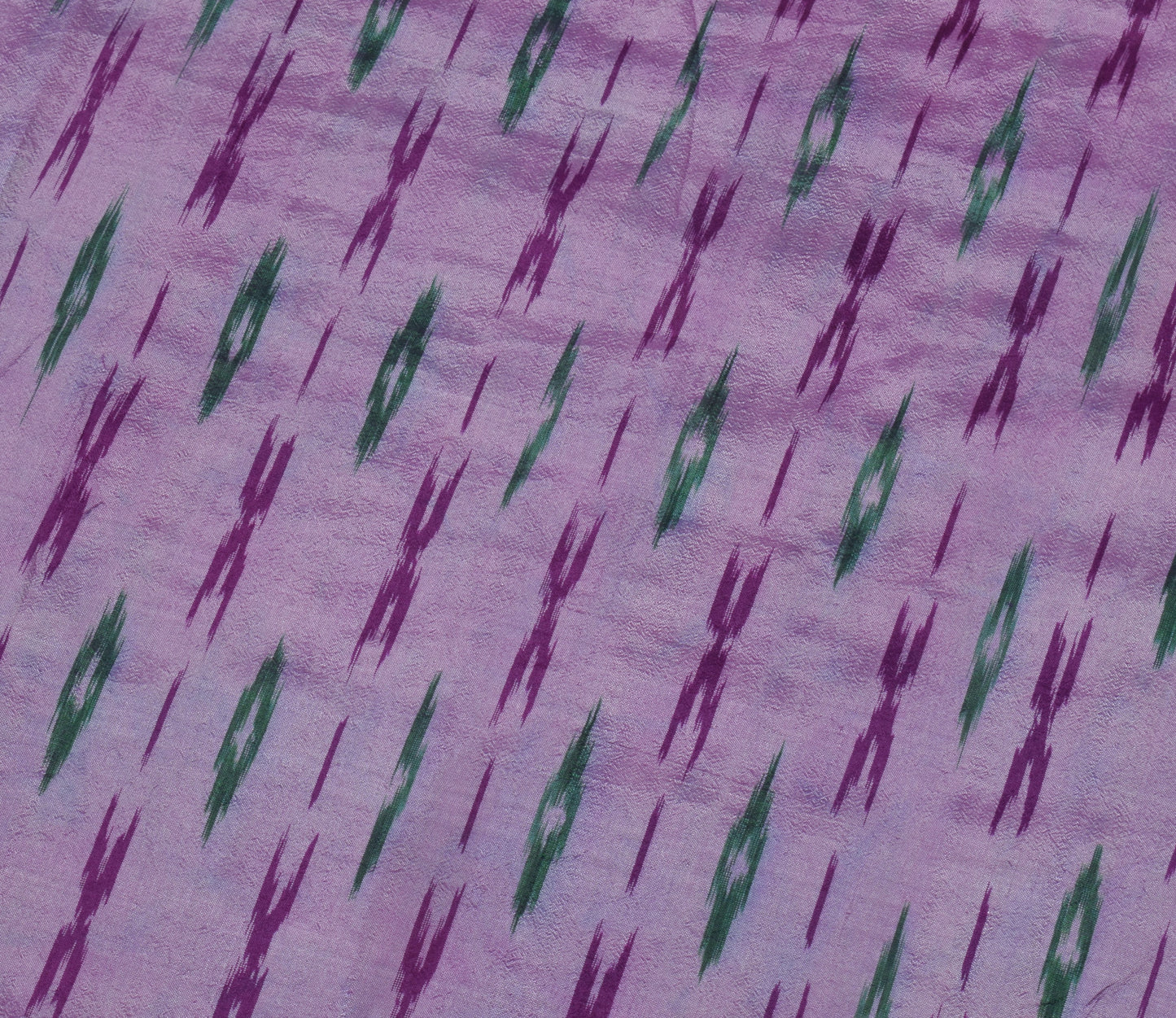 Sushila Vintage Purple Saree Pure Silk Hand Woven Ikat Patola Sari Craft Fabric