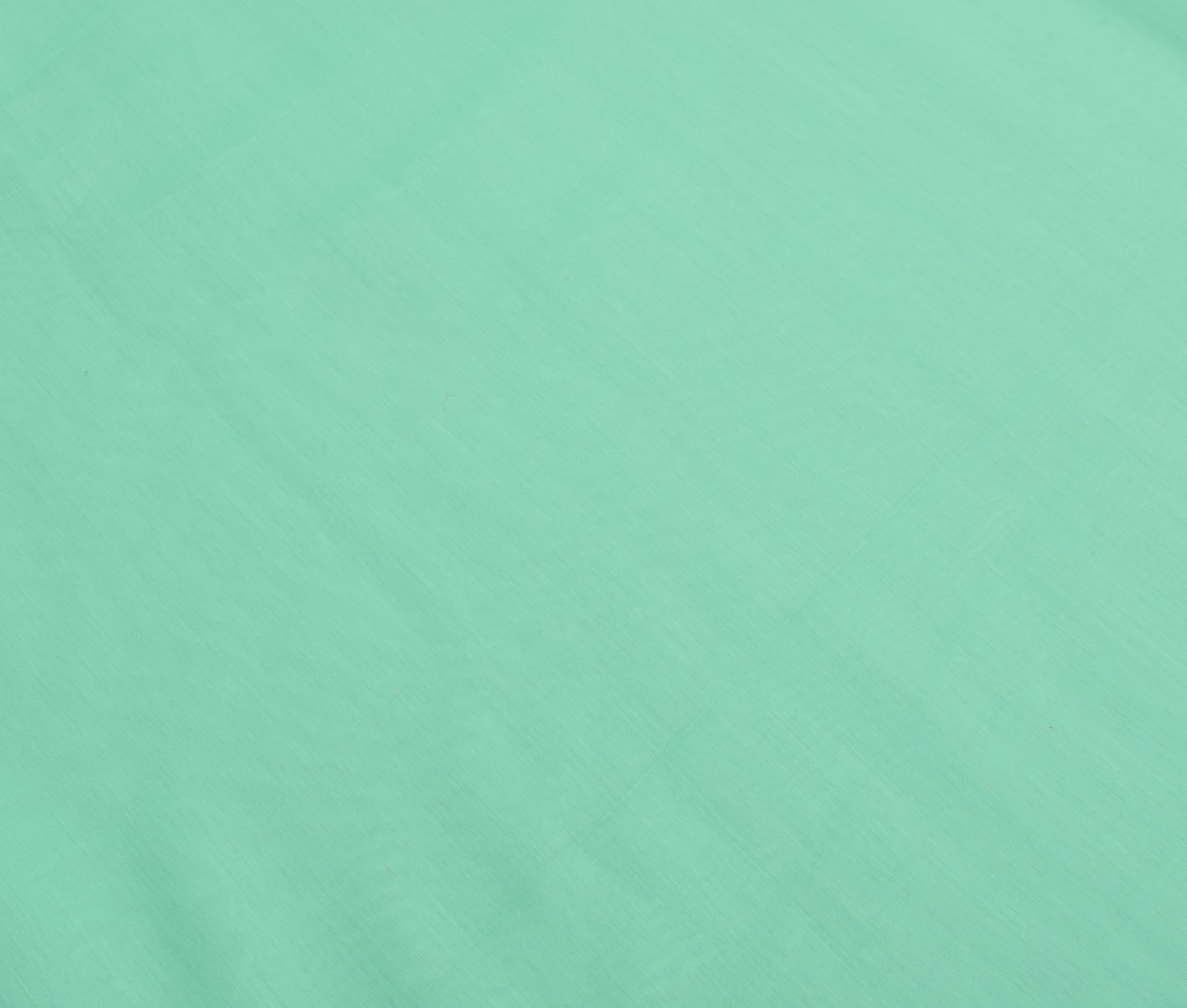 Sushila Vintage Indian Turquoise Green Plain Saree Woven Border Art Georgette Sari Craft Fabric