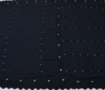 Sushila Vintage Indian Saree Pure Georgette Silk Embroidered & Woven Sari Fabric