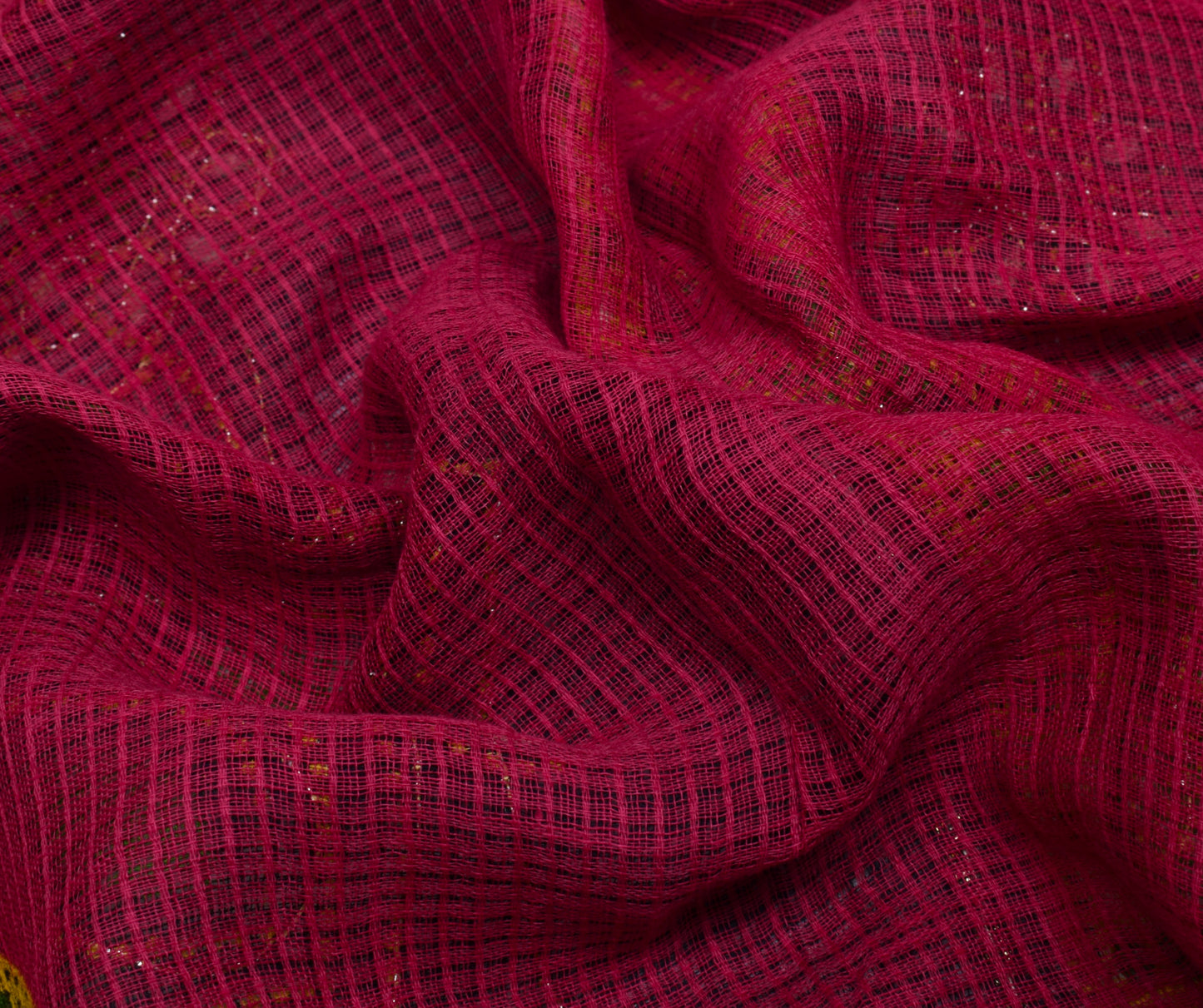 Sushila Vintage Indian Saree 100% Pure Cotton Embroidered Sari Craft Fabric