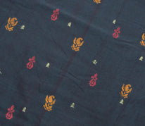 Sushila Vintage Indian Saree 100% Pure Cotton Woven Floral Sari 5 Yard Fabric