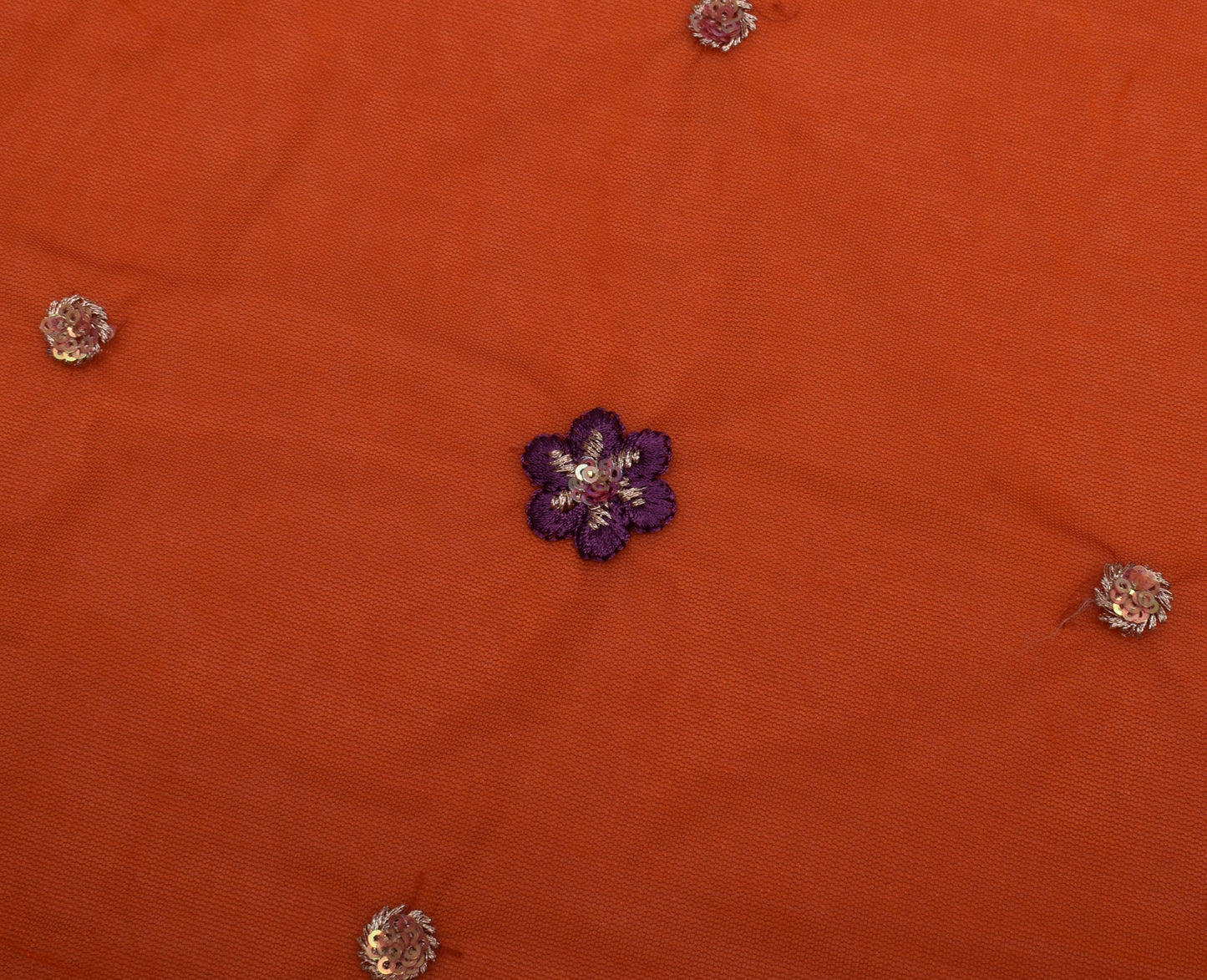 Sushila Vintage Indian Saree Pure Georgette Silk Woven & Embroidered Sari Fabric