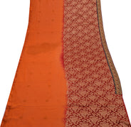 Sushila Vintage Indian Saree Pure Georgette Silk Woven & Embroidered Sari Fabric