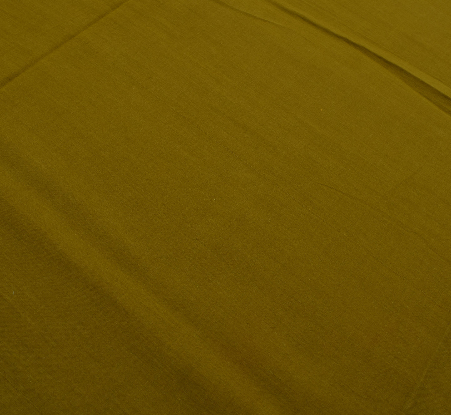 Sushila Vintage Handloom Green Saree Pure Cotton Woven Sari Craft 5 Yard Fabric