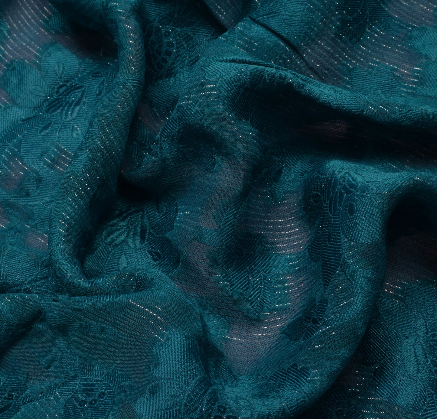 Sushila Vintage Purple Saree Pure Georgette Applique Work Paisley Sari Fabric