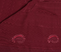 Sushila Vintage Indian Saree Pure Silk Embroidered Paisley Sari Craft Fabric