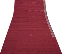 Sushila Vintage Indian Saree Pure Silk Embroidered Paisley Sari Craft Fabric