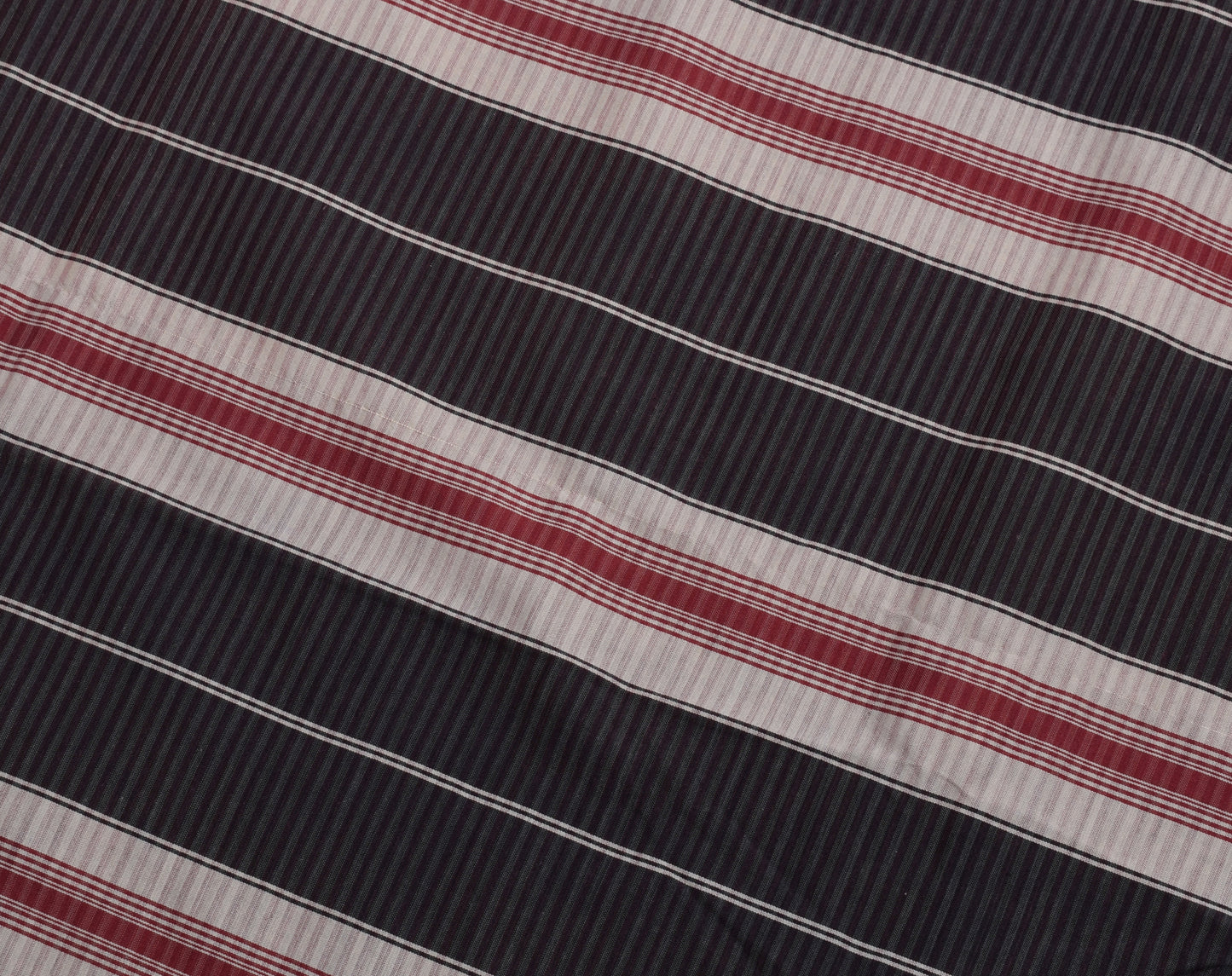 Sushila Vintage Handloom Ilkal Saree Art Cotton Cream Checks Woven Sari Craft Fabric