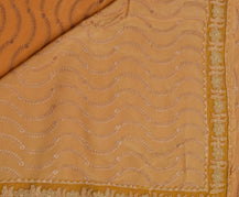Sushila Vintage Indian Saree Pure Silk Embroidered Floral Sari Craft 5 YD Fabric