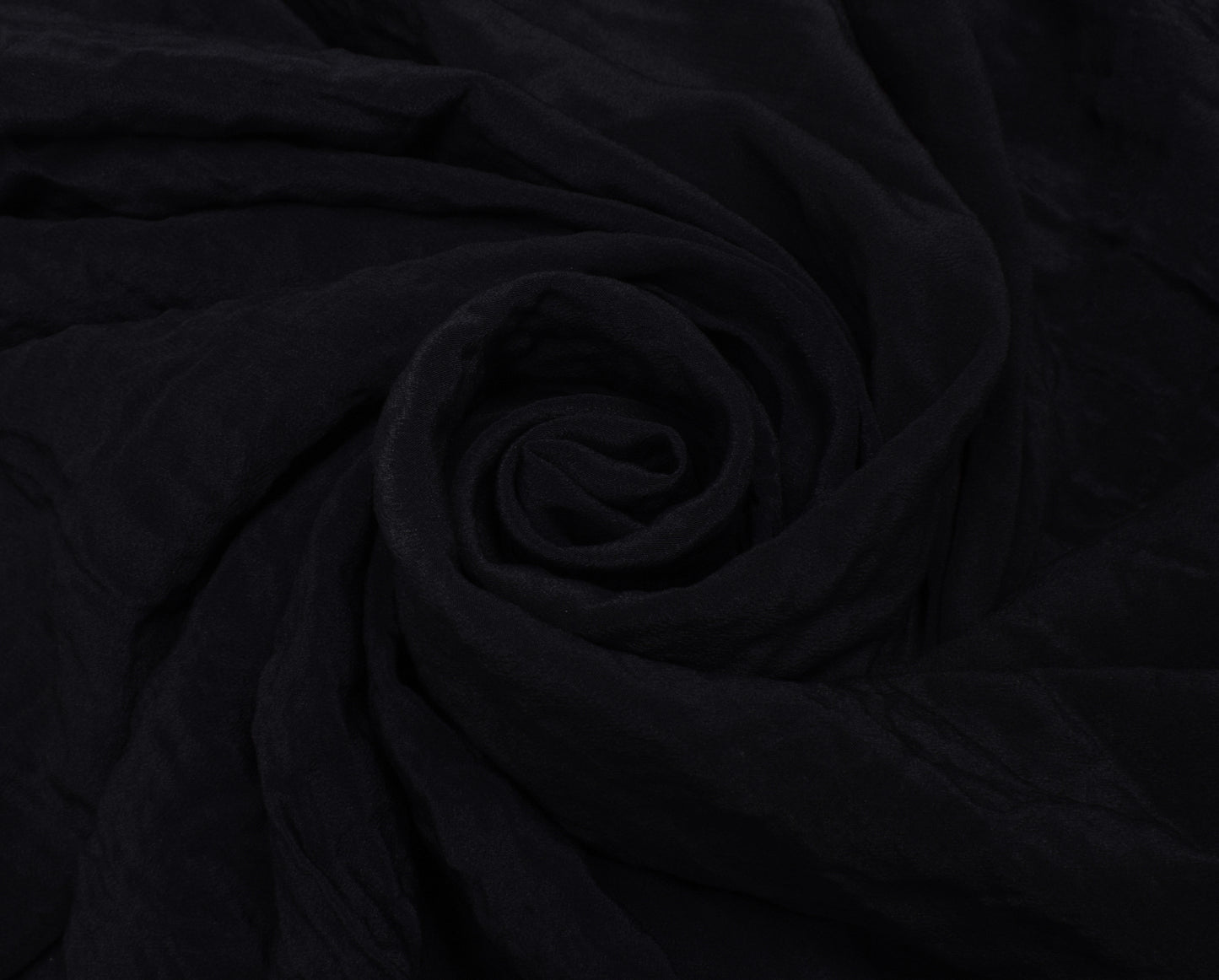 Sushila Vintage Black Saree Pure Crepe Silk Hand Beaded Floral Sari Craft Fabric
