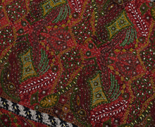 Sushila Vintage Indian Saree Pure Georgette Silk Printed Floral Sari Fabric