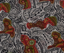 Sushila Vintage Indian Saree Pure Georgette Silk Printed Floral Sari Fabric